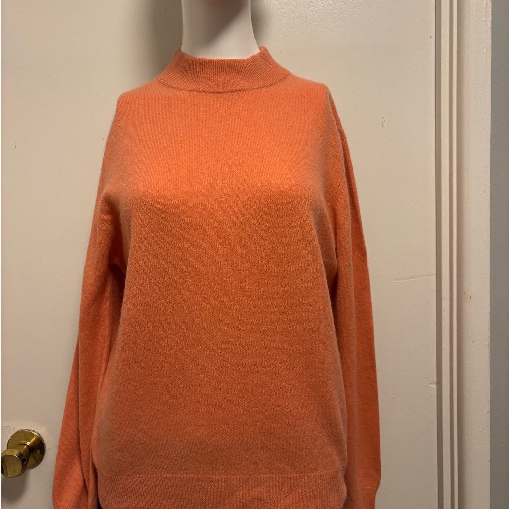 Women's Orange Sweater Cashmere
